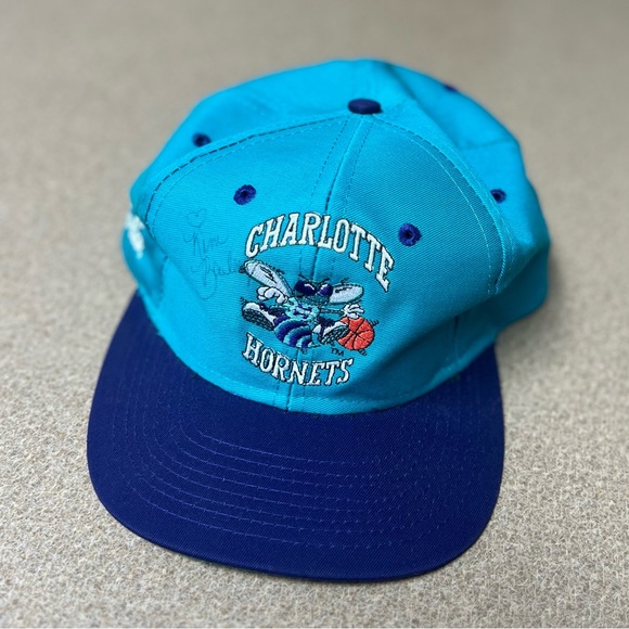 Competitor Other - Vintage 90s Charlotte Hornets Coca-Cola Snapback Hat Signed by Honeybee